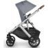 Бебешка количка Uppababy VISTA V2 2-в-1 Gregory (Blue Melange/Silver/Saddle Leather)