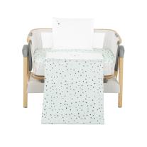 Бебешки спален комплект за мини-кошара KIKKA BOO 5ч Bear with me Mint