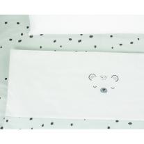 Бебешки спален комплект за мини-кошара KIKKA BOO 5ч Bear with me Mint