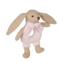 Мека играчка с дрънкалка Canpol babies, Bunny, розова